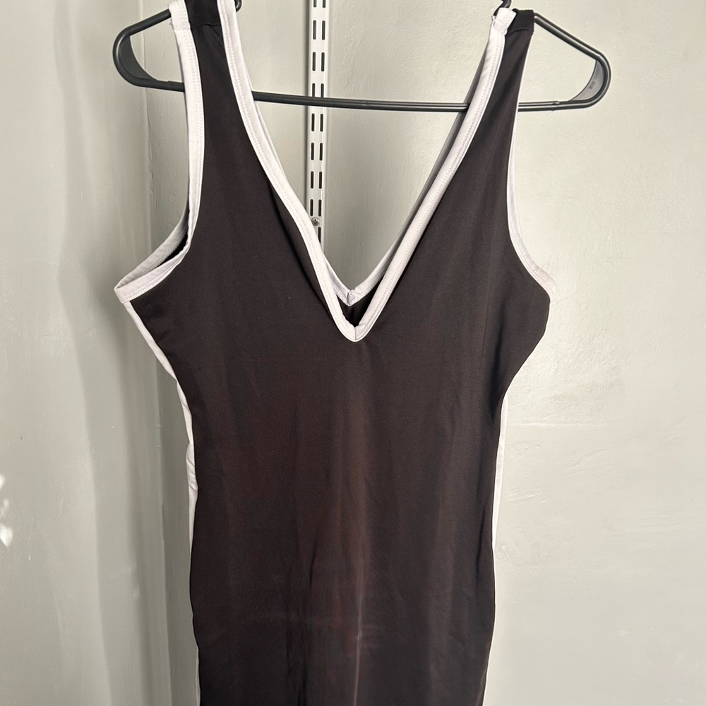 Hot Miami Styles deep v neck dress